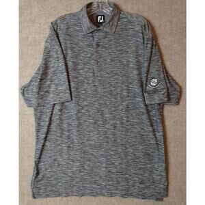 FootJoy Golf Polo. Men's Large. Black/Gray Washed.